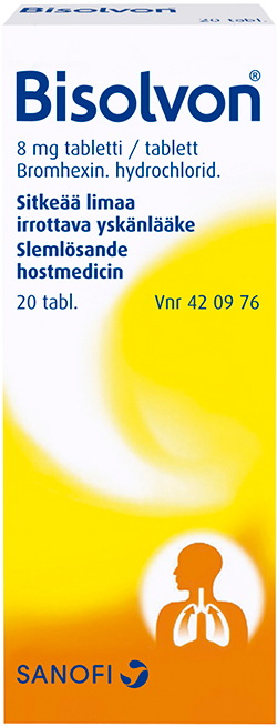 BISOLVON® 8 mg, nieltävä tabletti
